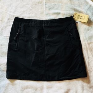 Black side zip Esprit skirt with zippered pockets